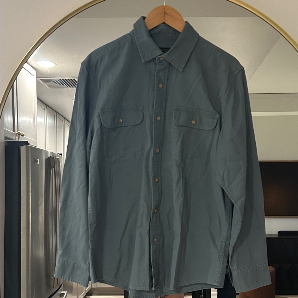 Pendleton Slate-Green Long Sleeve Button-Down Shi… - image 1